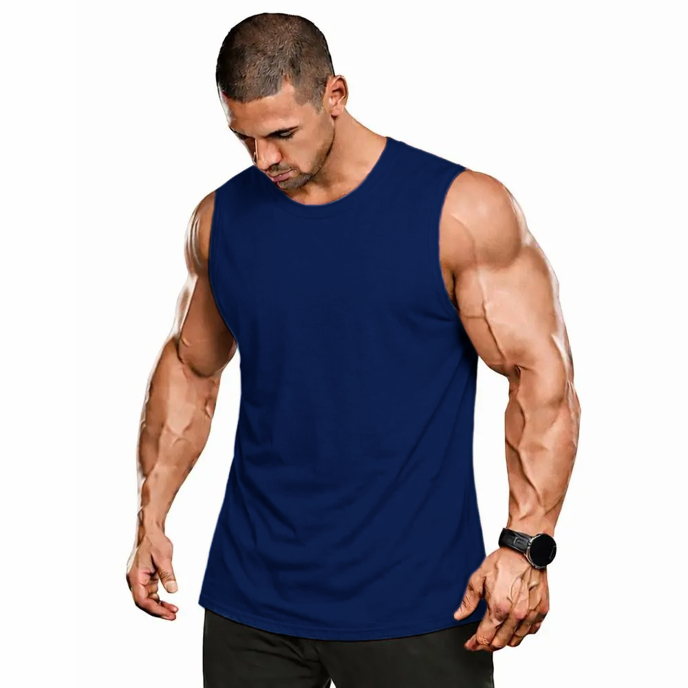 Unisex Cotton Sleeveless Tank Top – Relaxed Fit Summer Essential