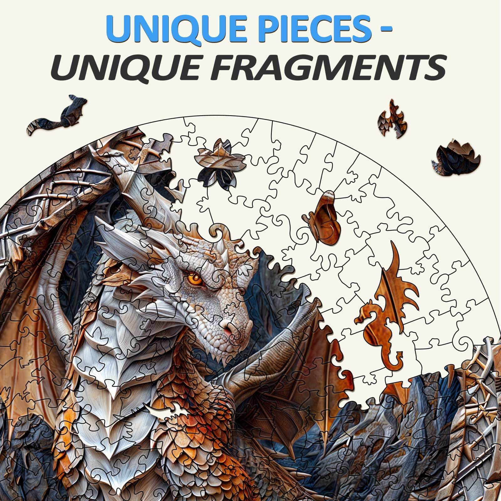 Cave Dragon Wooden Jigsaw Puzzle