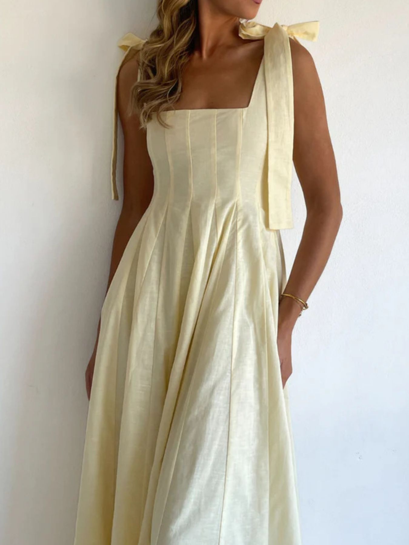 Gradient Tie Shoulder Maxi Dress