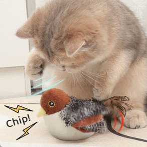 Cat Toys Interactive Electric Flapping Bird with Squeak