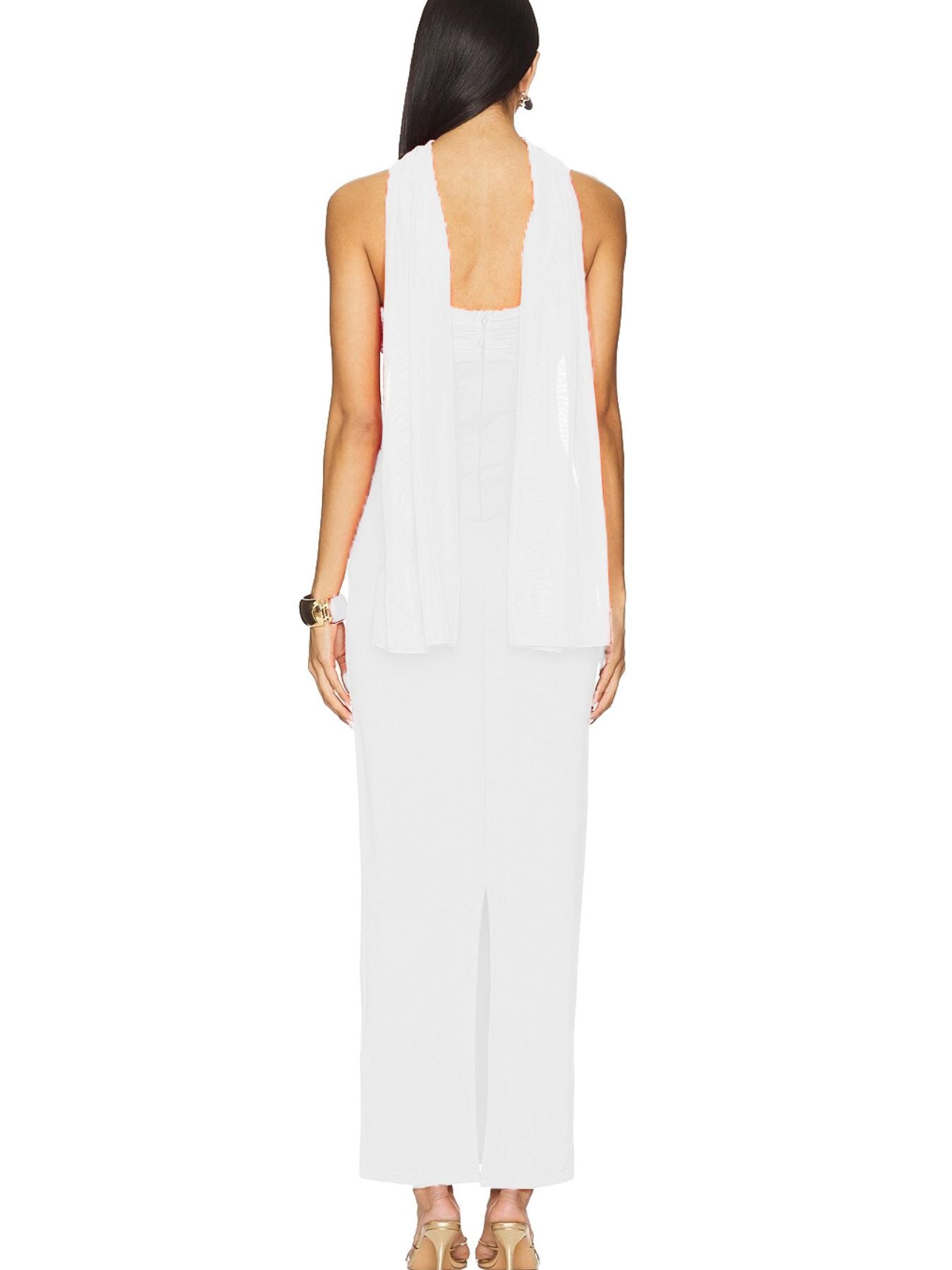 Ruched Tube Maxi Dress