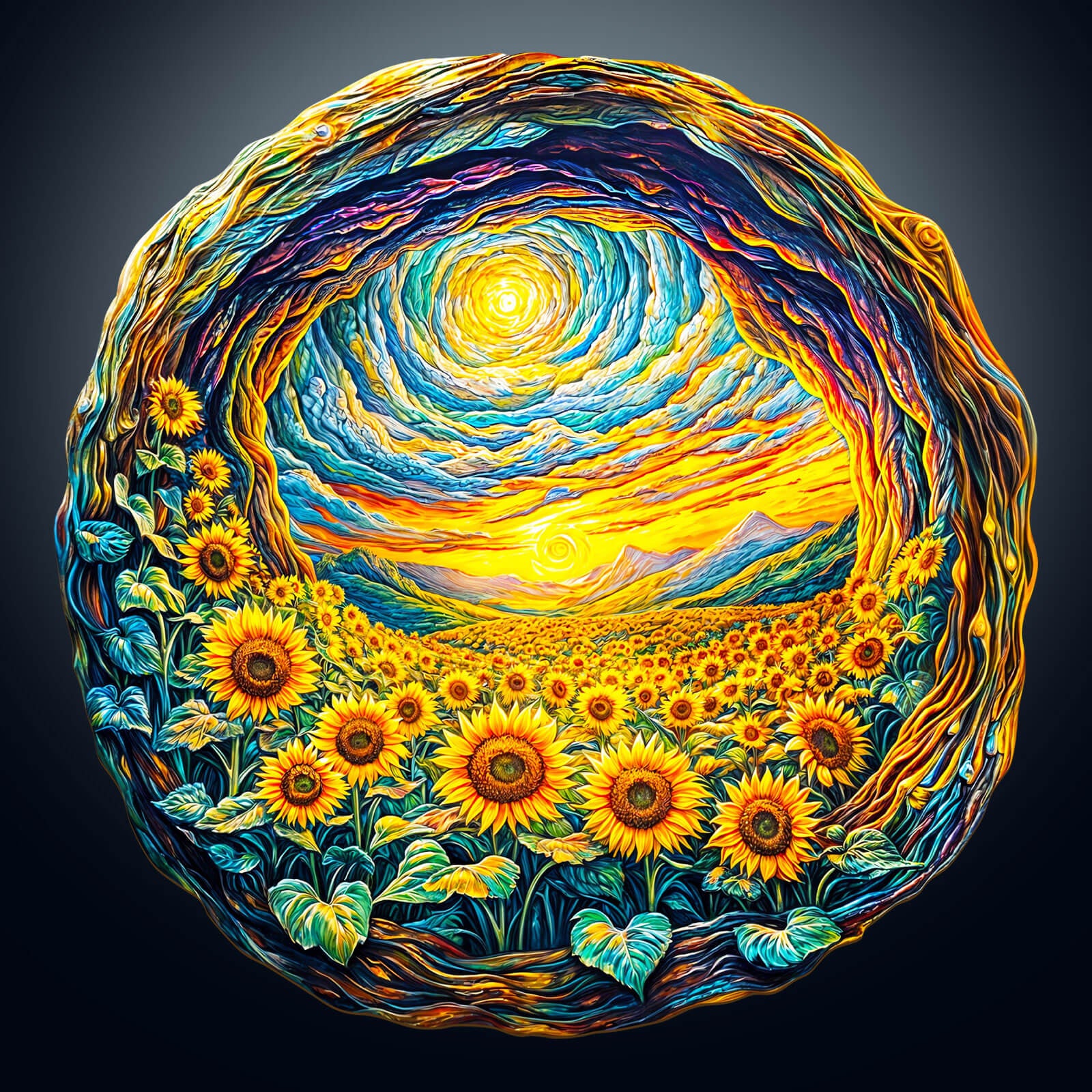 3D Sunlit Fields Wooden Jigsaw Puzzle