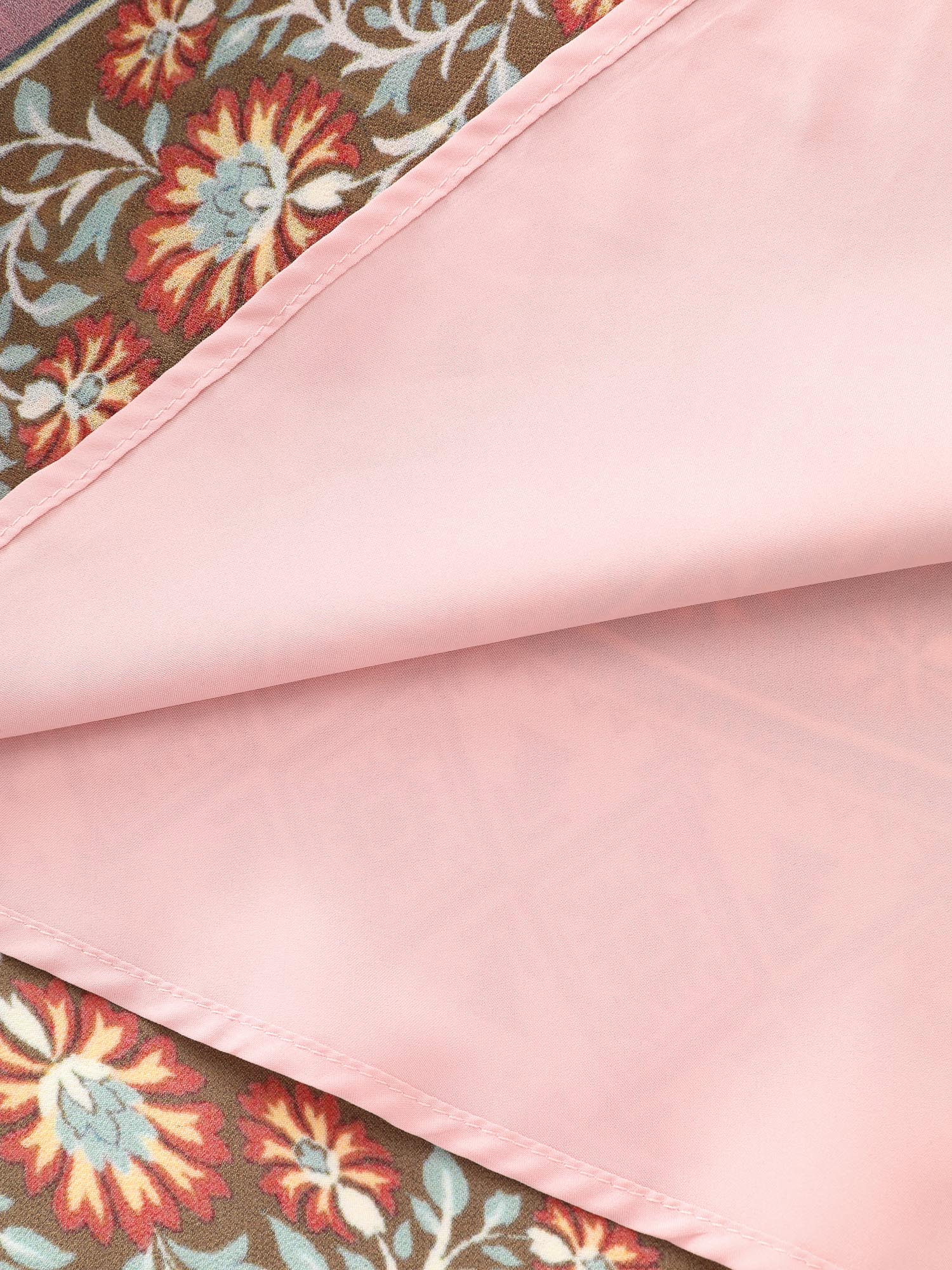 Colorful Floral Paisley Print V-Neck Maxi Dress