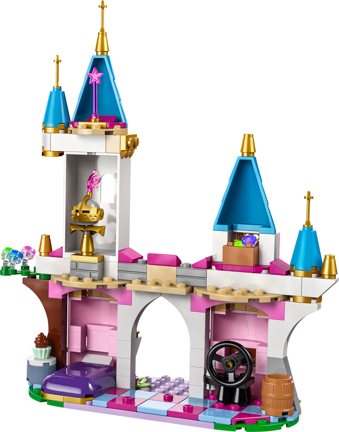 Maleficent's Dragon Form And Aurora's Castle