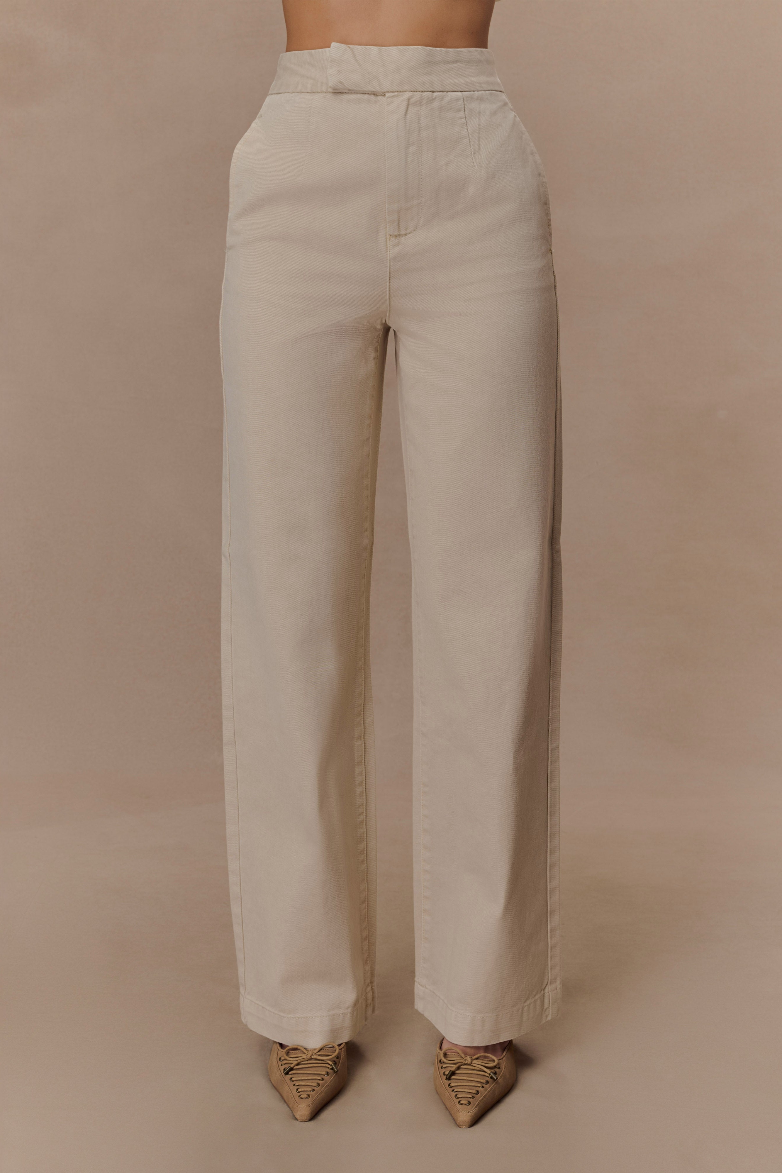 Wash Wide Leg Denim Jeans