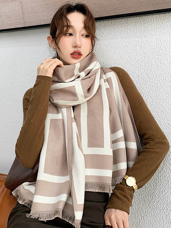 Imitation Cashmere Double-Sided Shawl