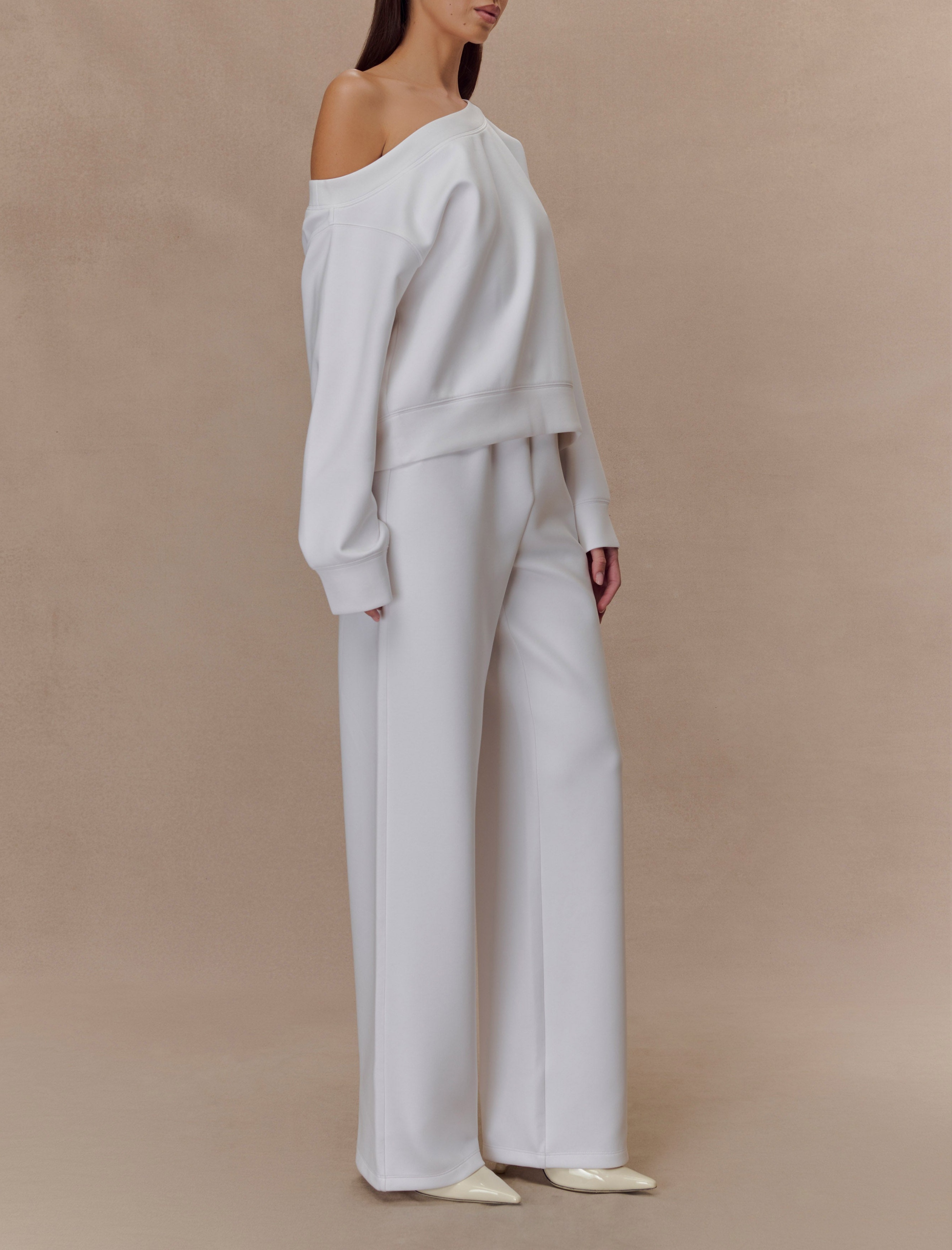 Ivory Straight Leg Jogger