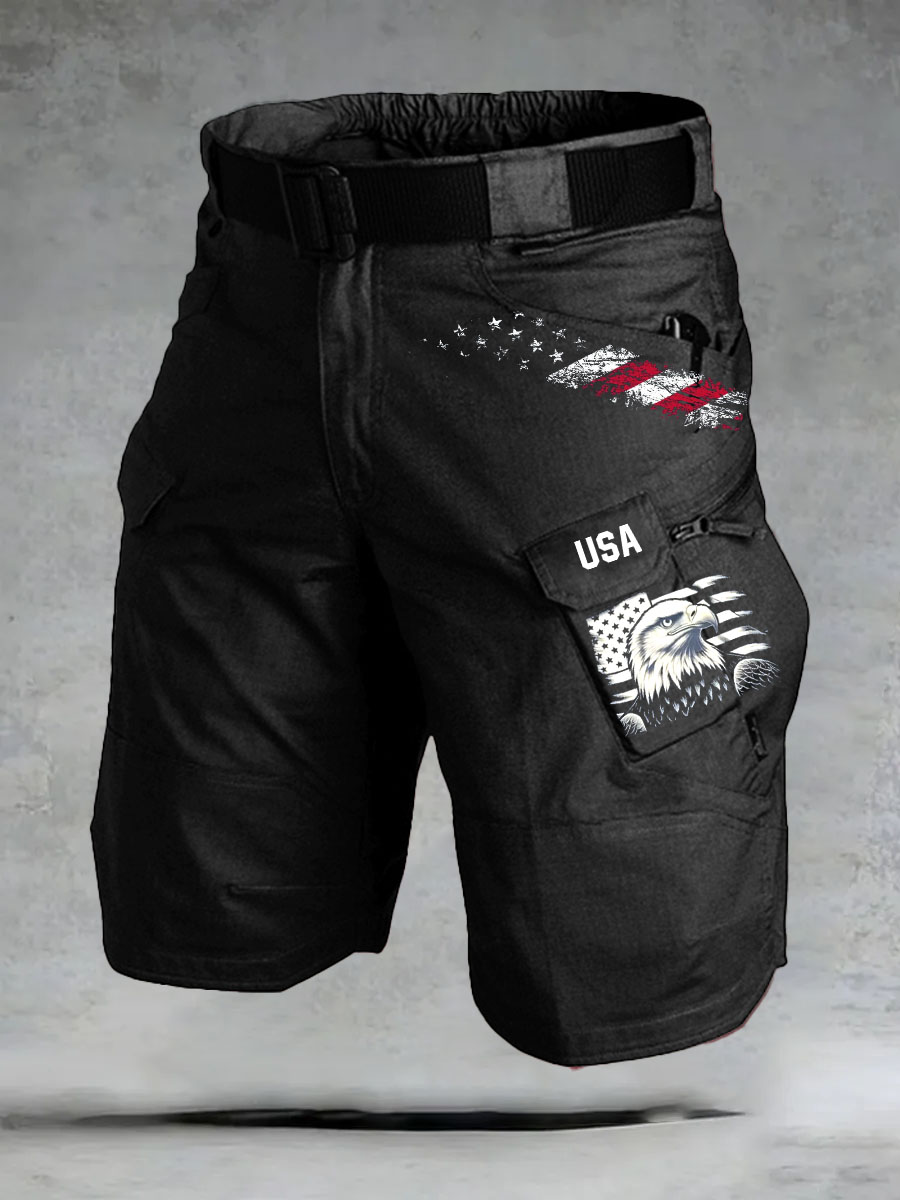 Men's USA 250th Anniversary Flag color-blocked cargo pants