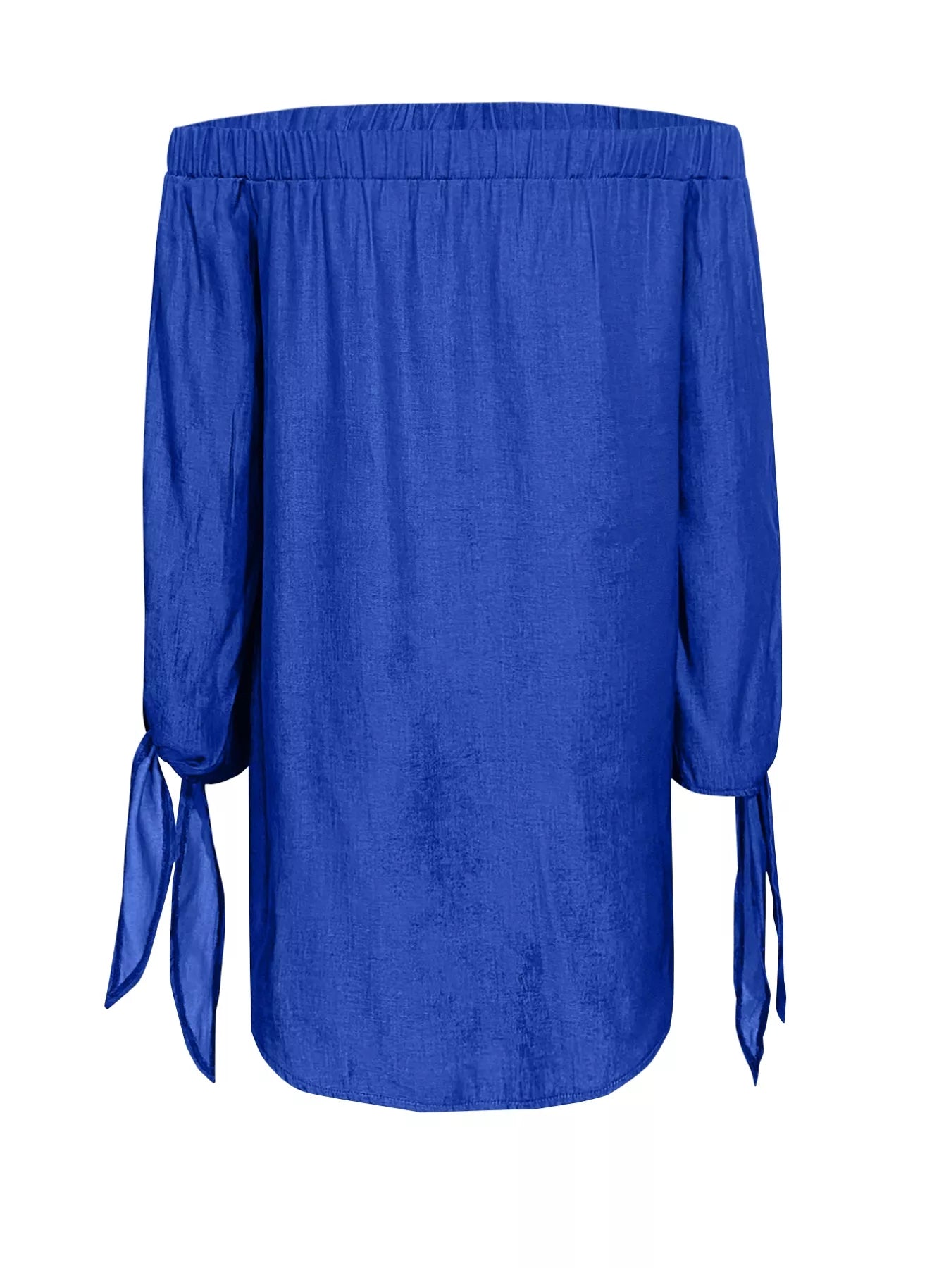 Off Shoulder Decor Button Mini Dress