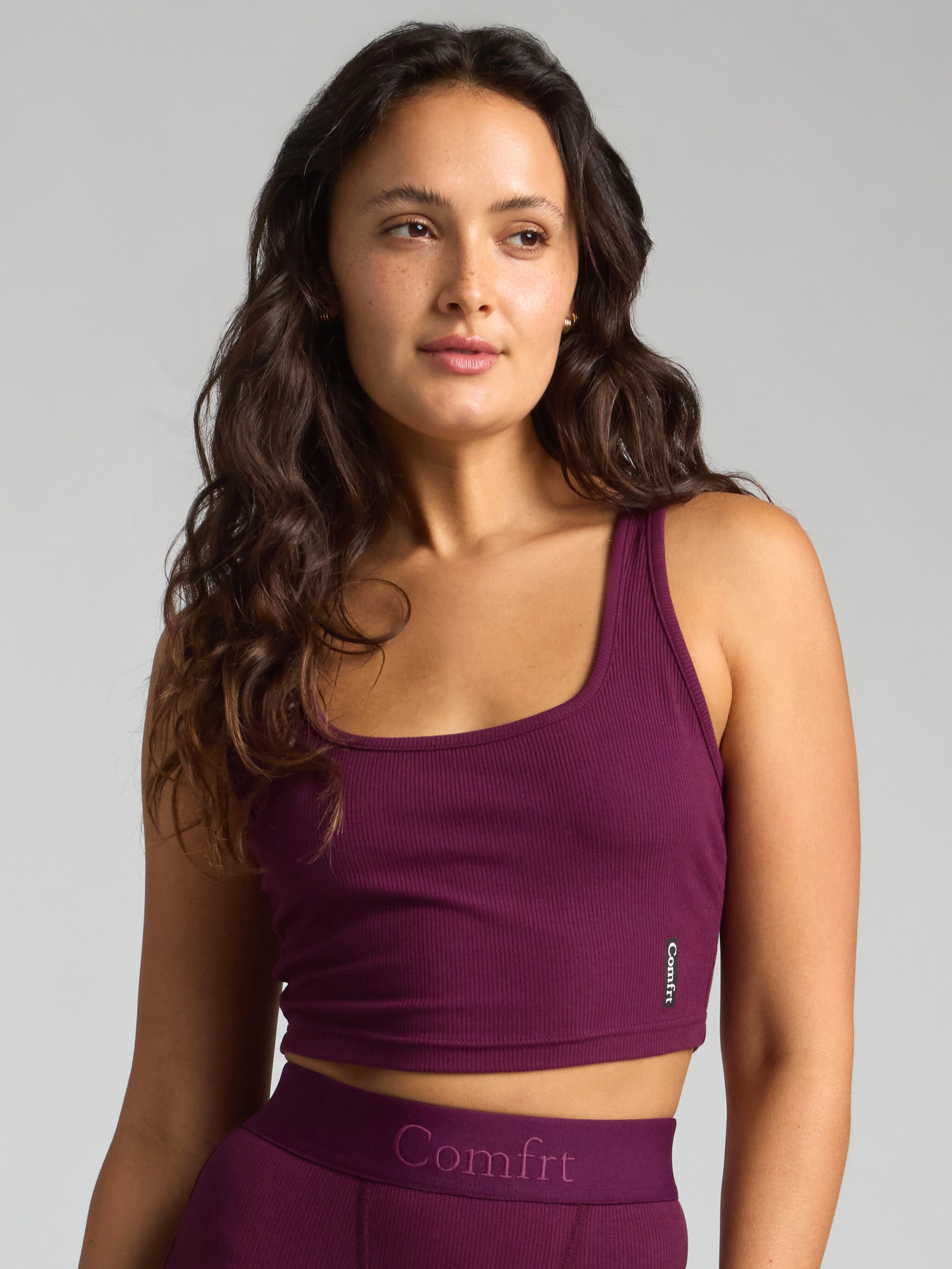 Rib Contour Crop Tank