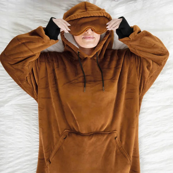 Wearable blanket Oversized with sherpa lining One size fits most.