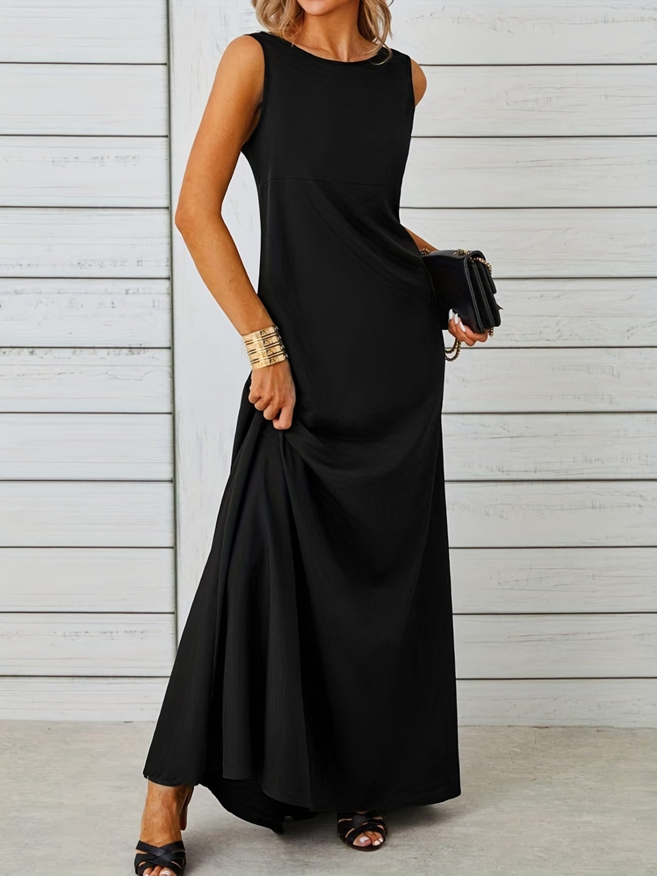 Sleeveless Flowy Maxi Dress