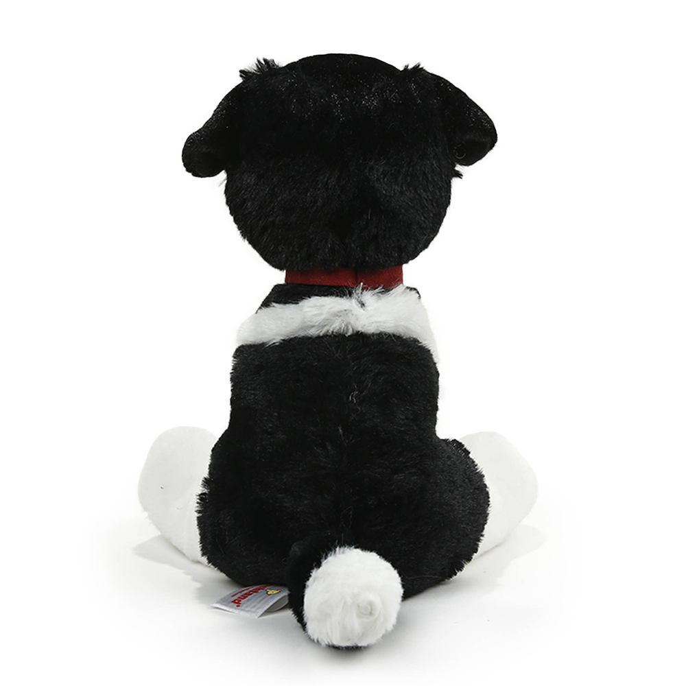White Collie Dog Plush in Collar 8inch