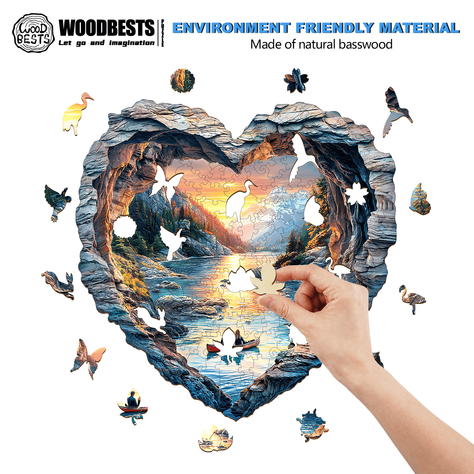 3D Lake Louise Wooden Jigsaw Puzzle