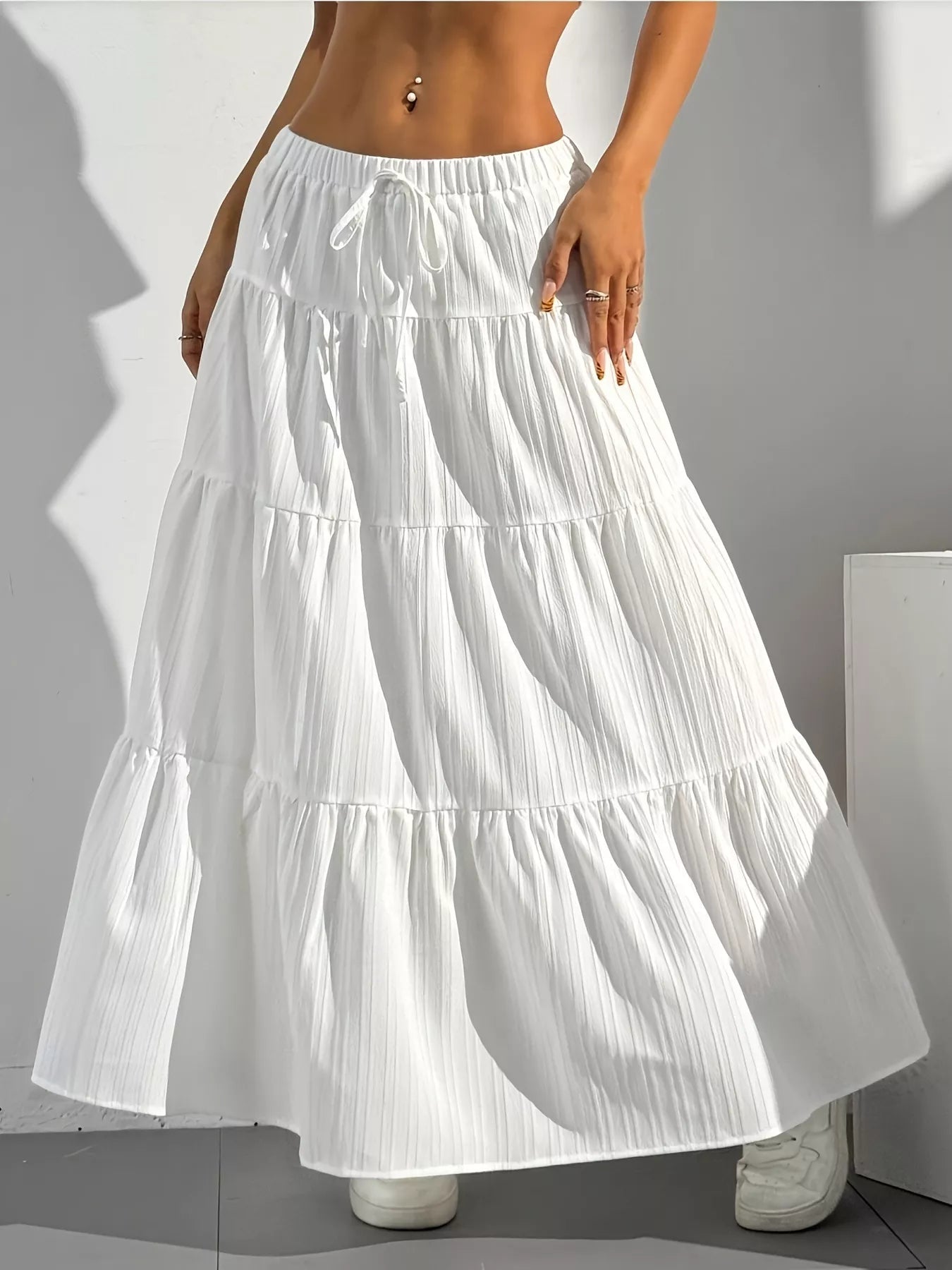 Flowy Tiered Maxi Skirt