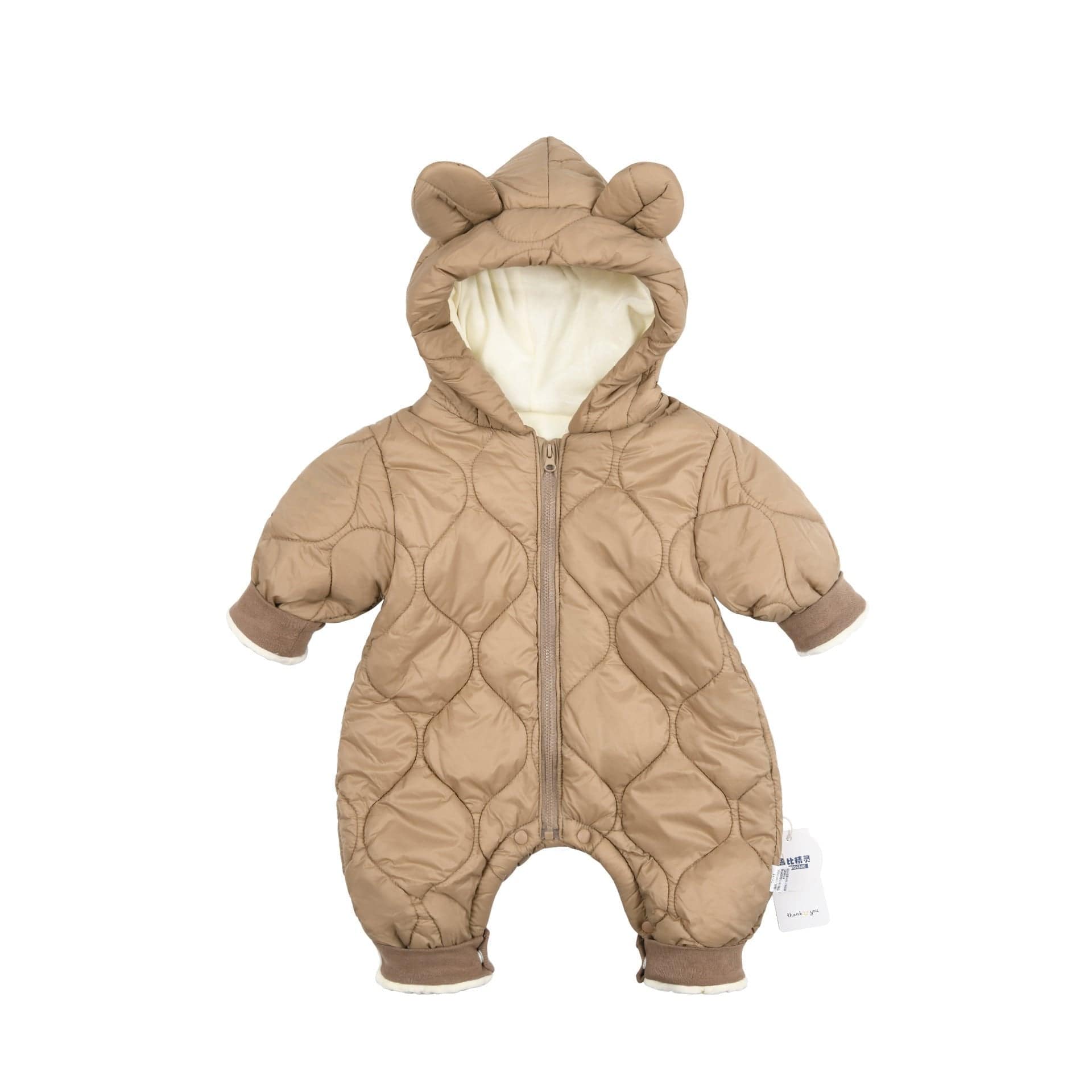 Winter Hooded Baby Romper
