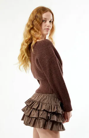 Women's Ribbed Off-The-Shoulder Sweater