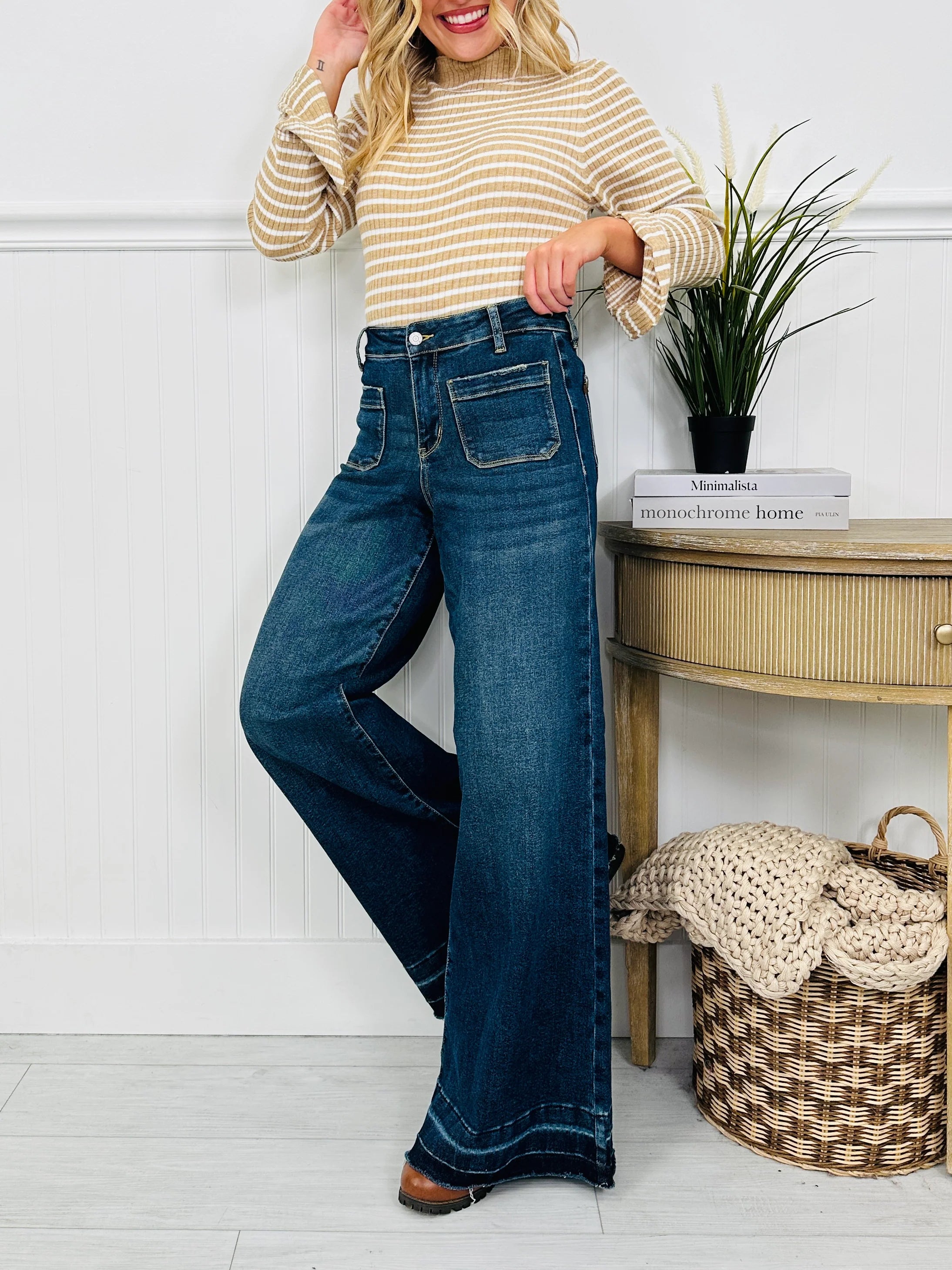 Judy Blue Perfectly Palazzo Wide Leg Jeans