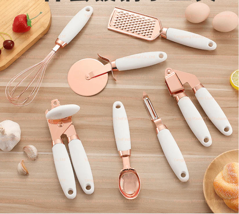 7PC Copper & Ceramic Kitchen Tools
