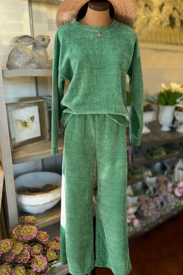 Chenille Long Sleeve Travel Set