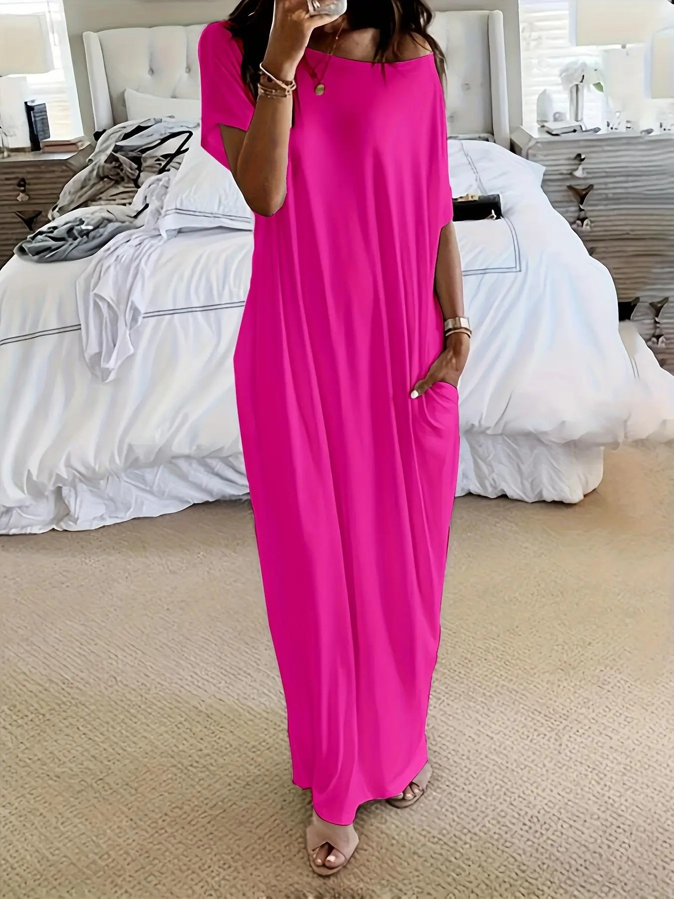 🦇🦇🦇Women's Batwing Sleeve Lounge Dress