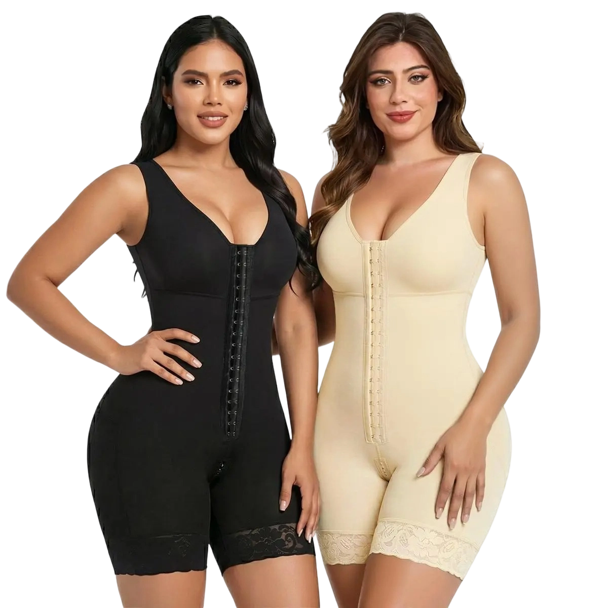 Women's High-Compression Tummy Control & Butt Lifter Full Body Shaper with Hook Closure