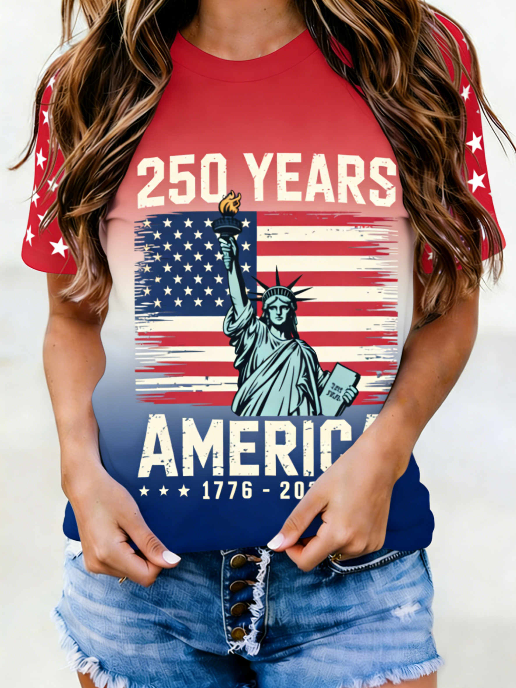 250 Years America Statue of Liberty T-Shirt