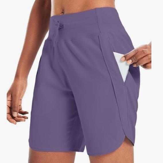 Women’s High-Waist Quick-Dry Athletic Shorts (3