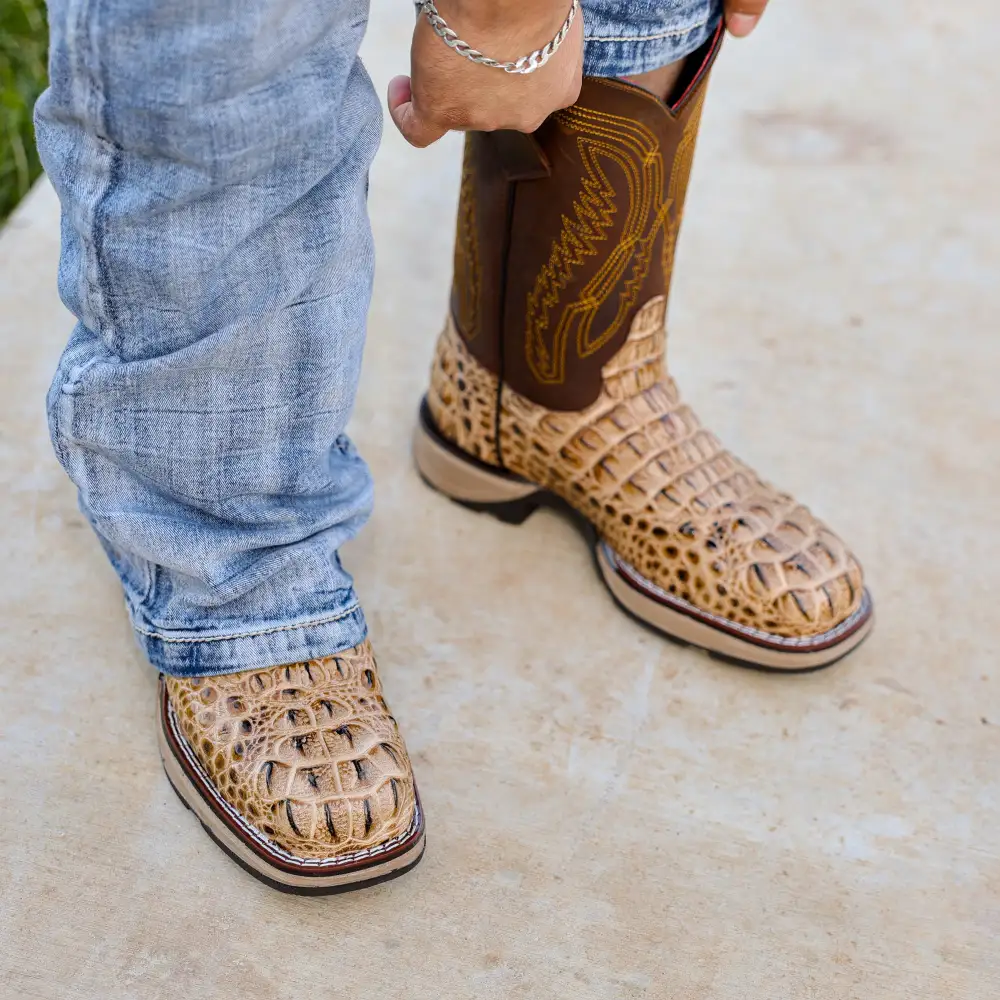 Orix Caiman Neck Leather Boots With 3D Lightweight Sole - Composite Toe