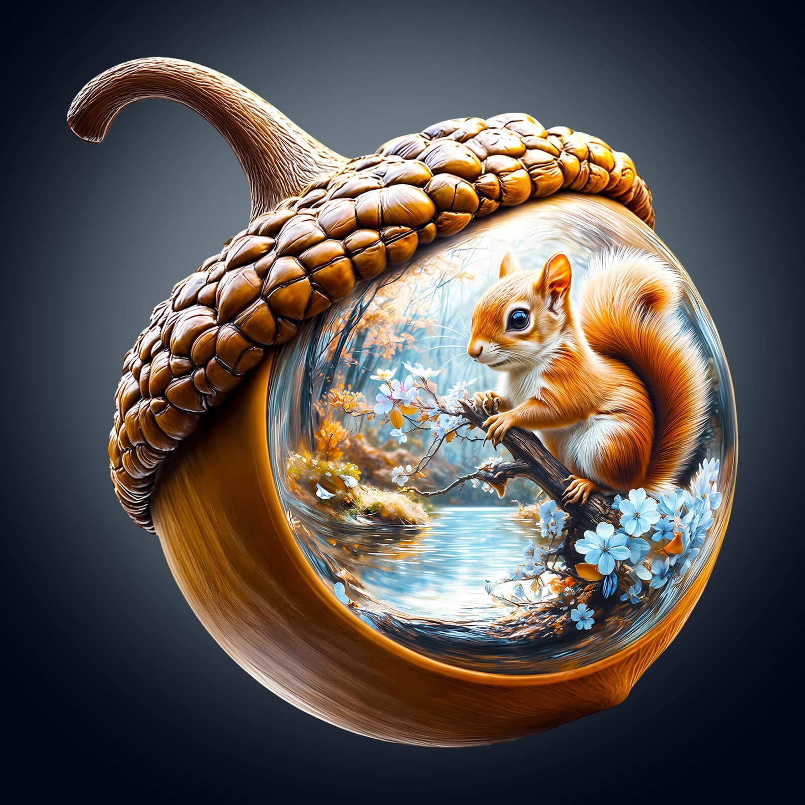 Acorn squirrel Wooden Jigsaw Puzzle