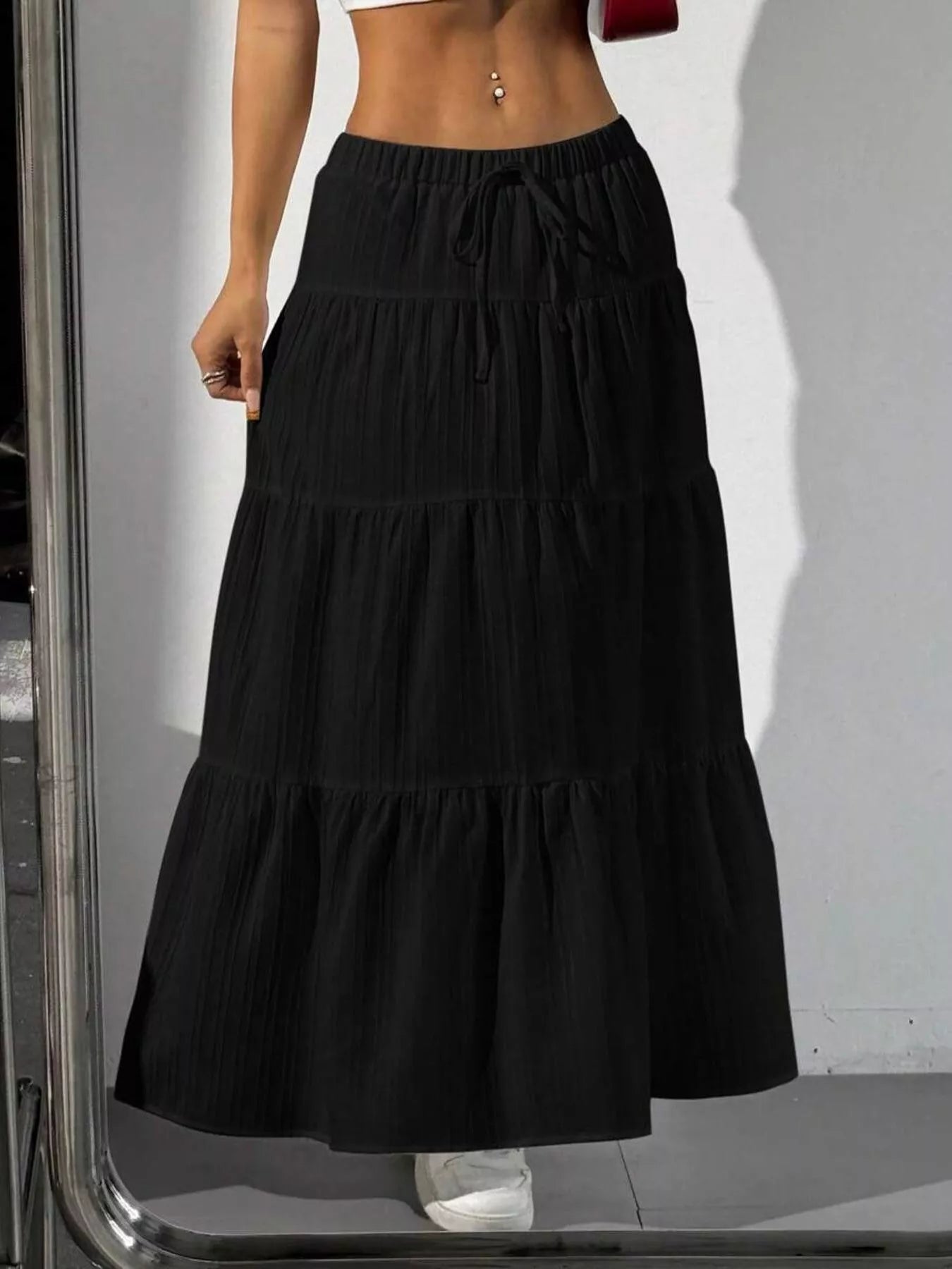 Flowy Tiered Maxi Skirt