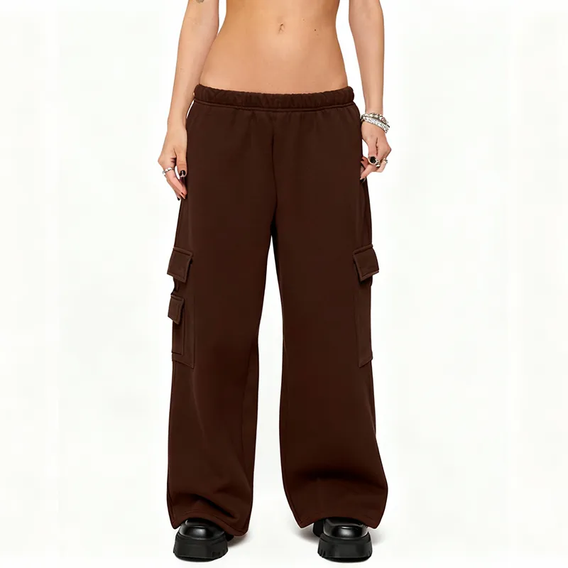 Women's Wide Leg Cargo Sweatpants – Comfy & Stylish Everyday Wear