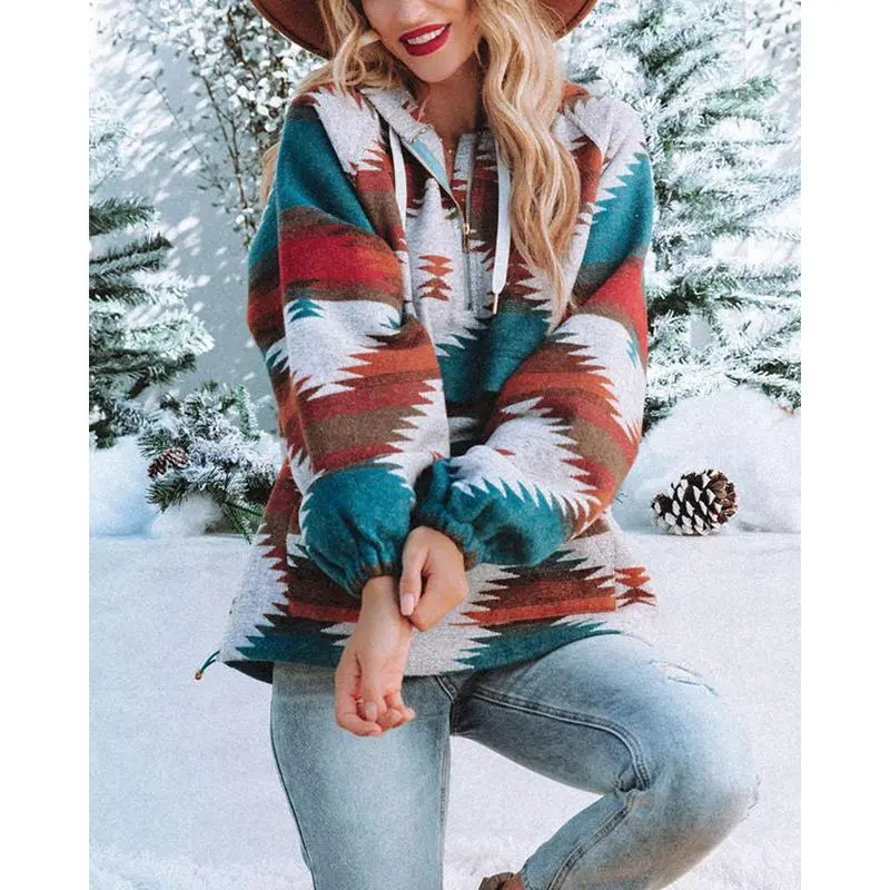 Women’s Oversized Hoodie Zip Up Long Sleeve Loose Fit Sweatshirts