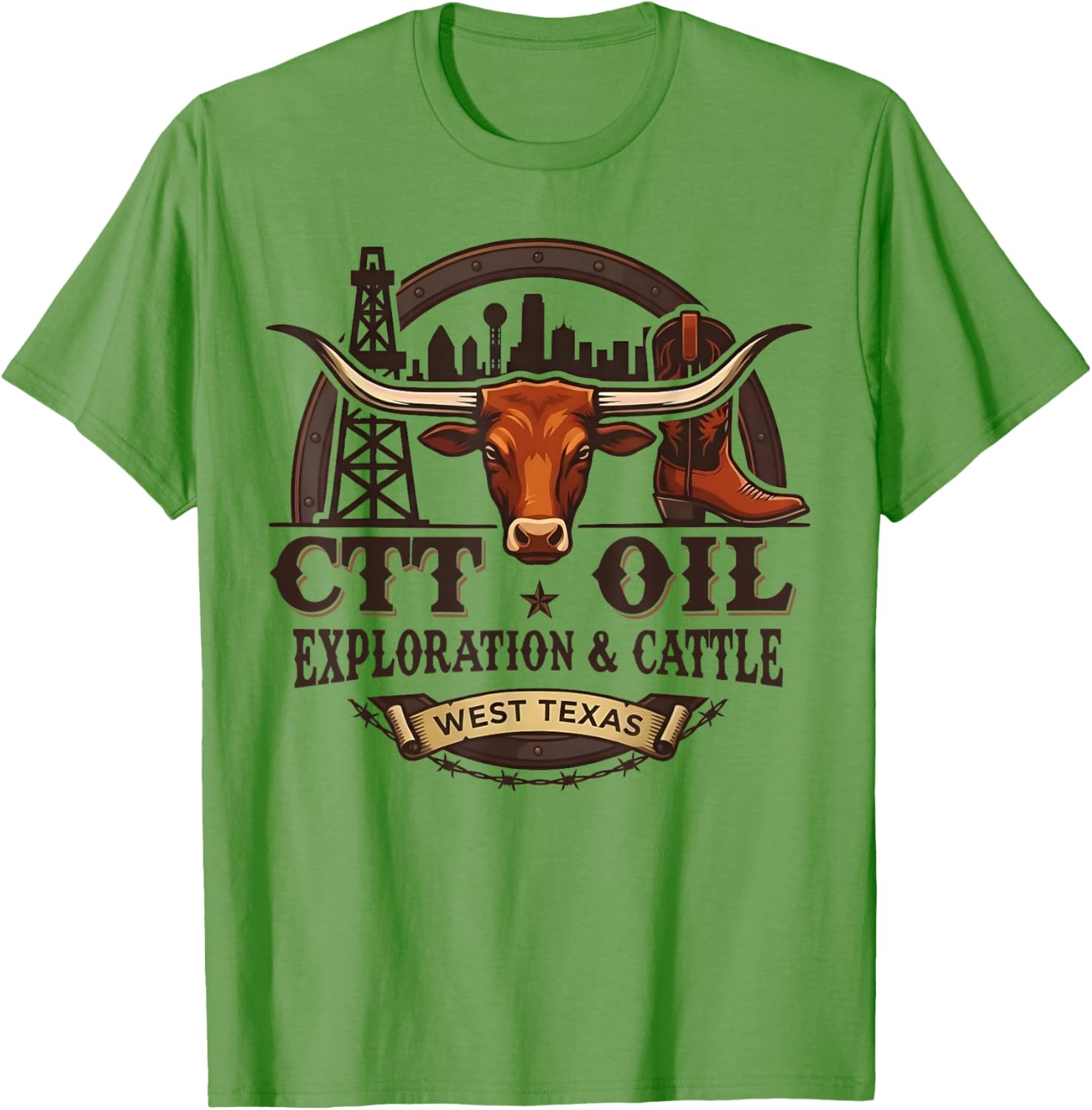 CTT Oil Exploration & Cattle Vintage T-Shirt