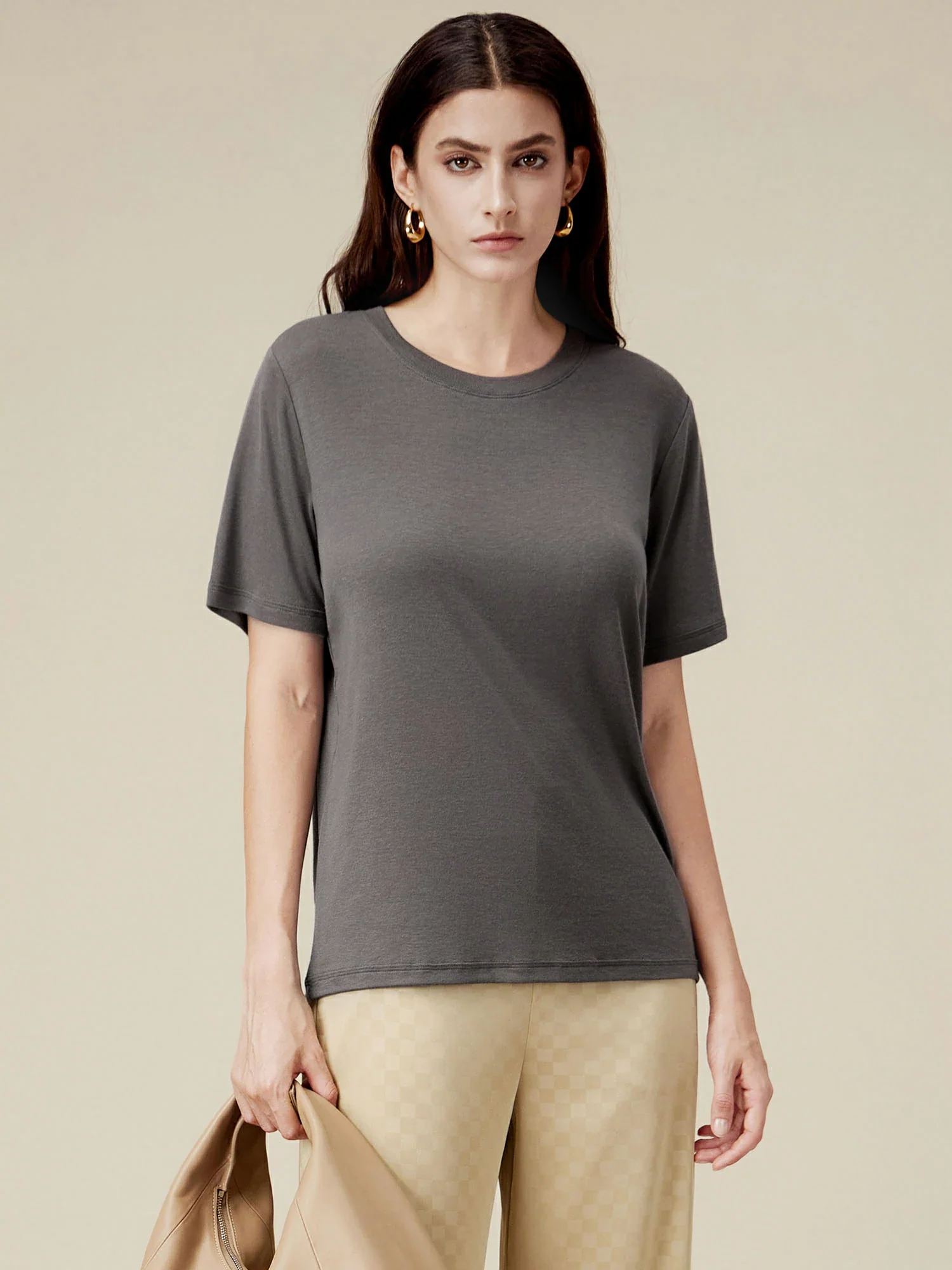 Lyocell Classic Loose T-Shirt