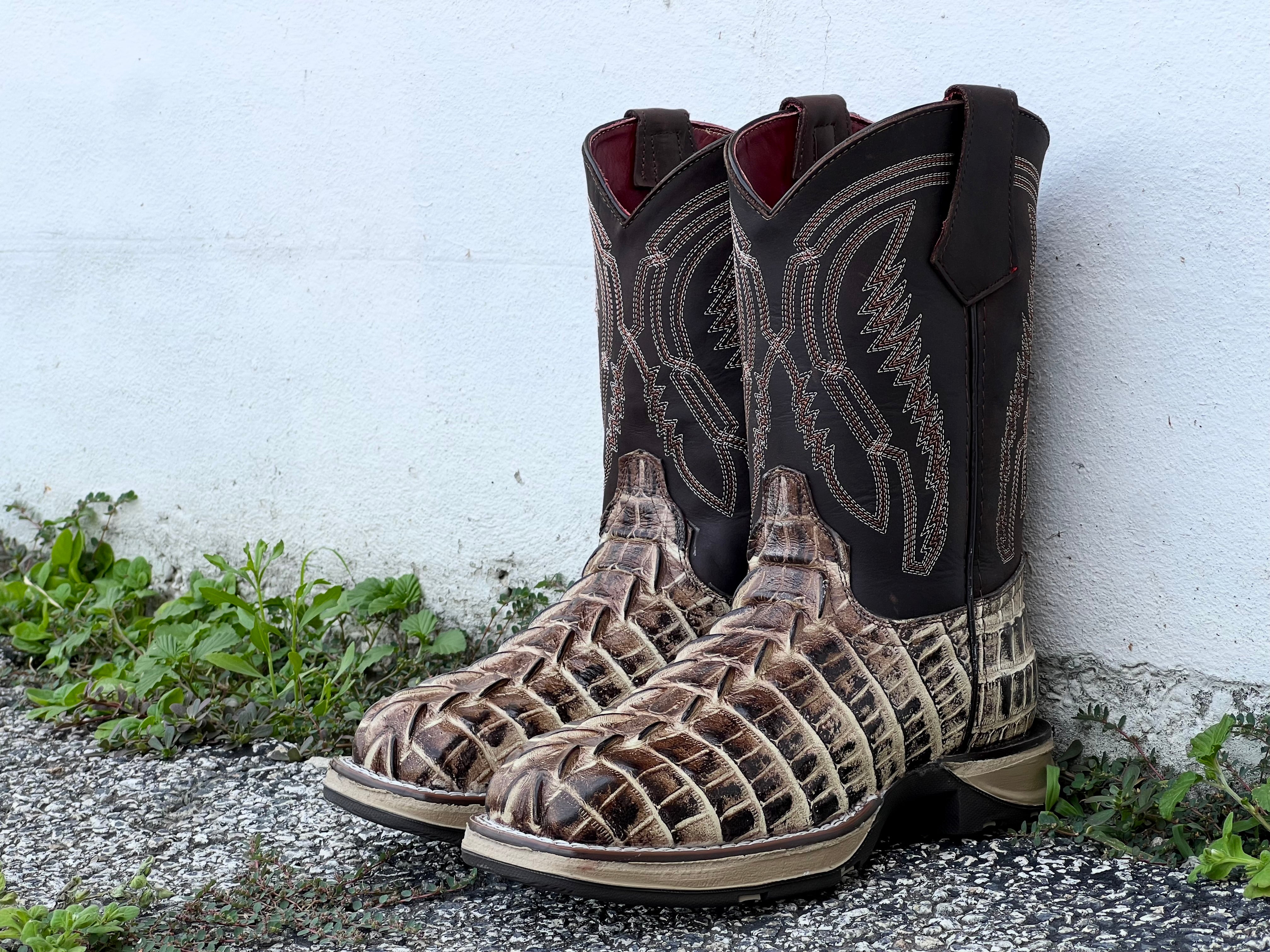 Men’s Orix Caimán Tail Leather Work Boots -  Composite Toe