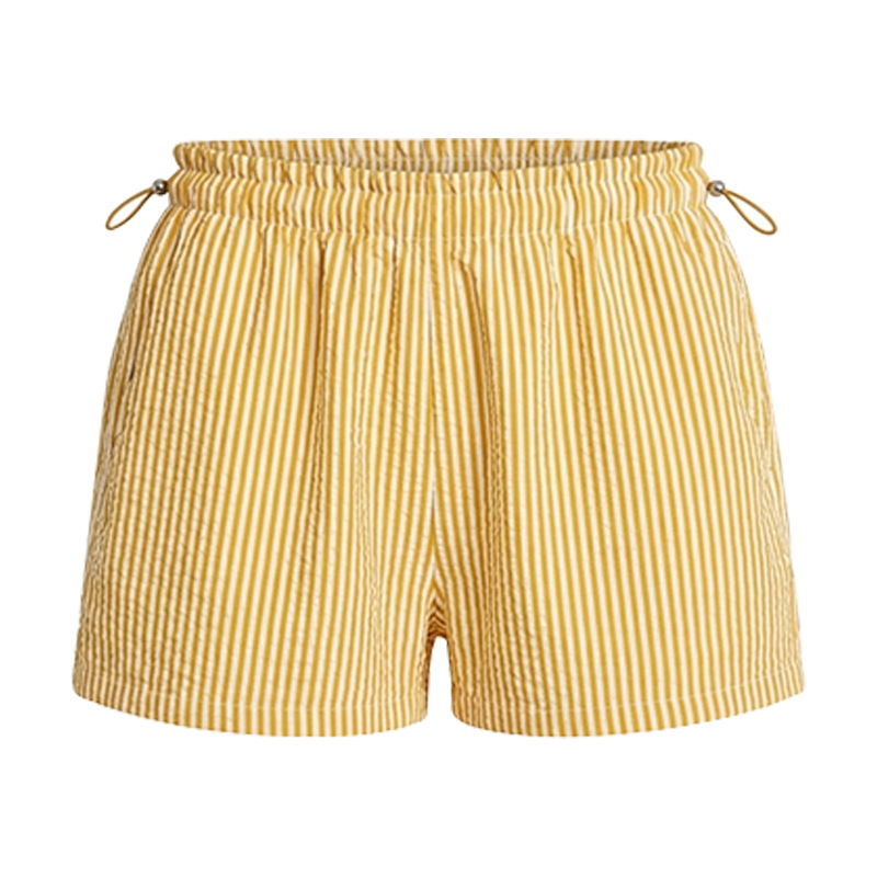 Women's Striped Seersucker Bungee Shorts, 2