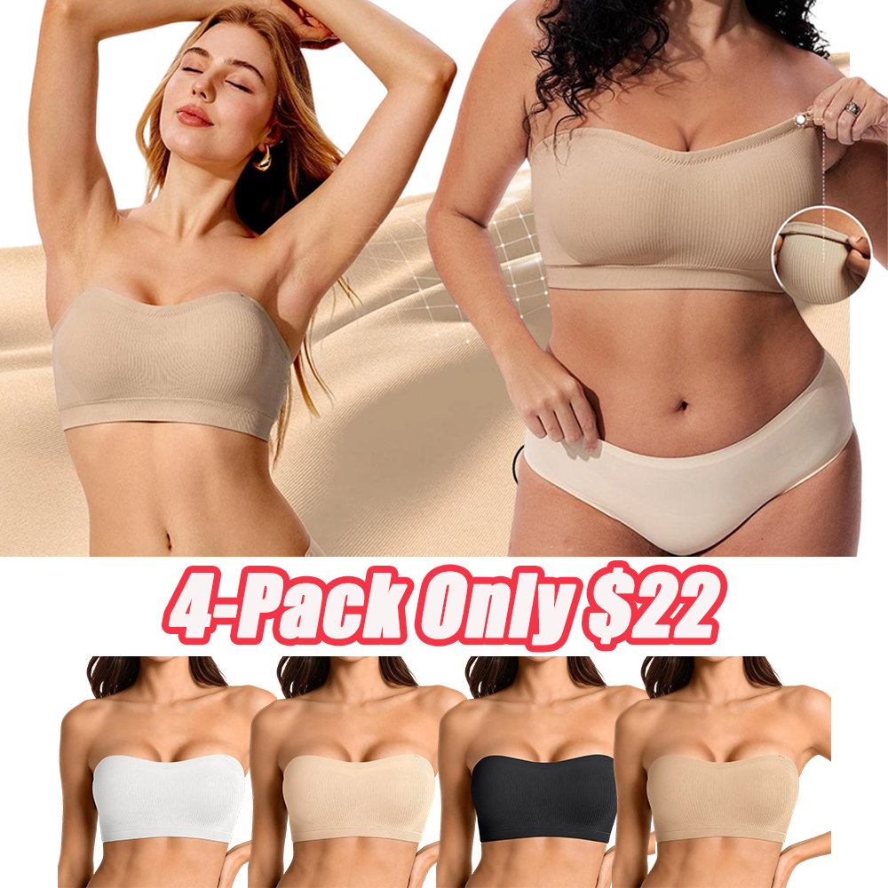 Stay Put Bandeau Bra, Wireless Seamless Comfort Day