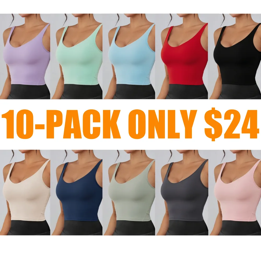 Women's Solid Backless Sports Bra(Less than $3 each!)