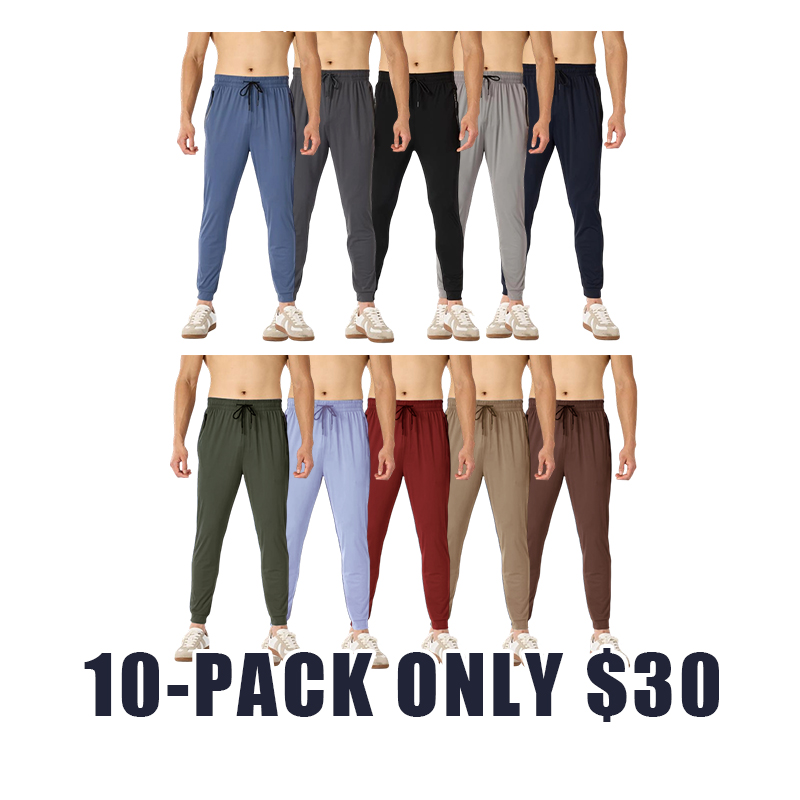 Men’s Stretch Jogger Pants — Comfort Fit with Pockets