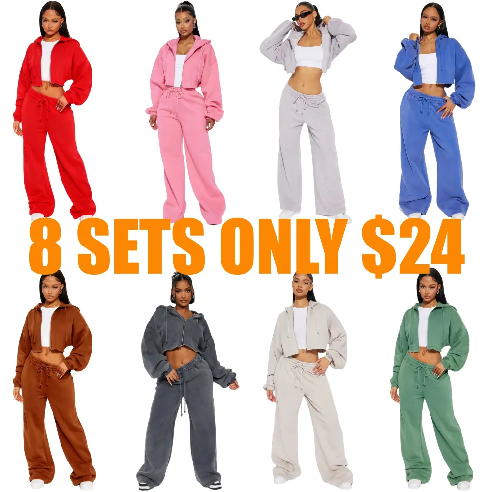 On The Go Fleece Pant Set