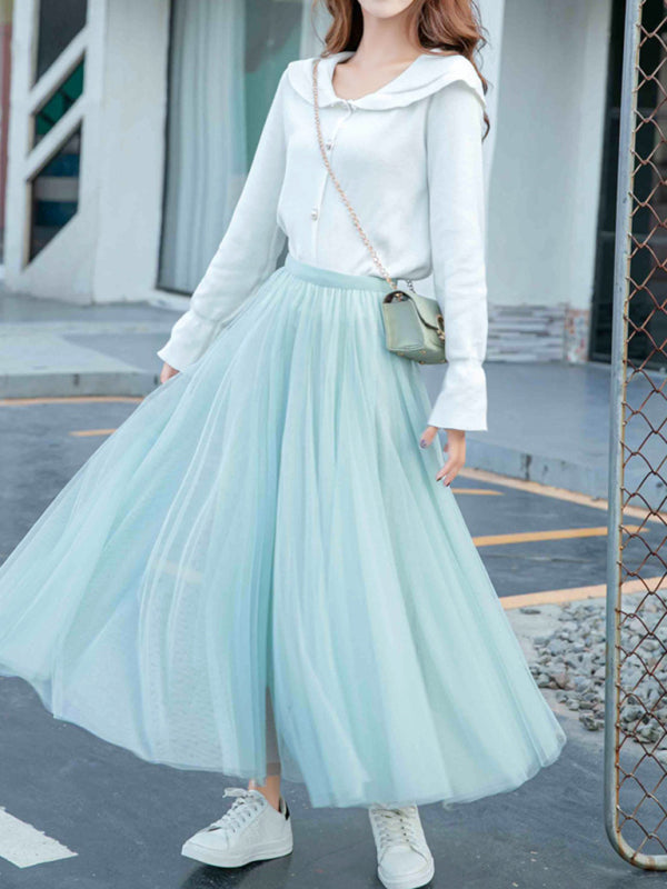 A-Line Skirt Midi Skirt
