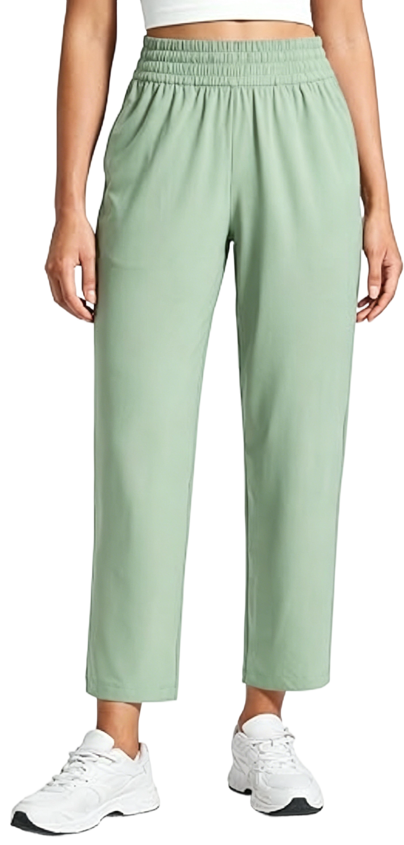 Lightweight Drapey Tapered Ankle Pants for Women