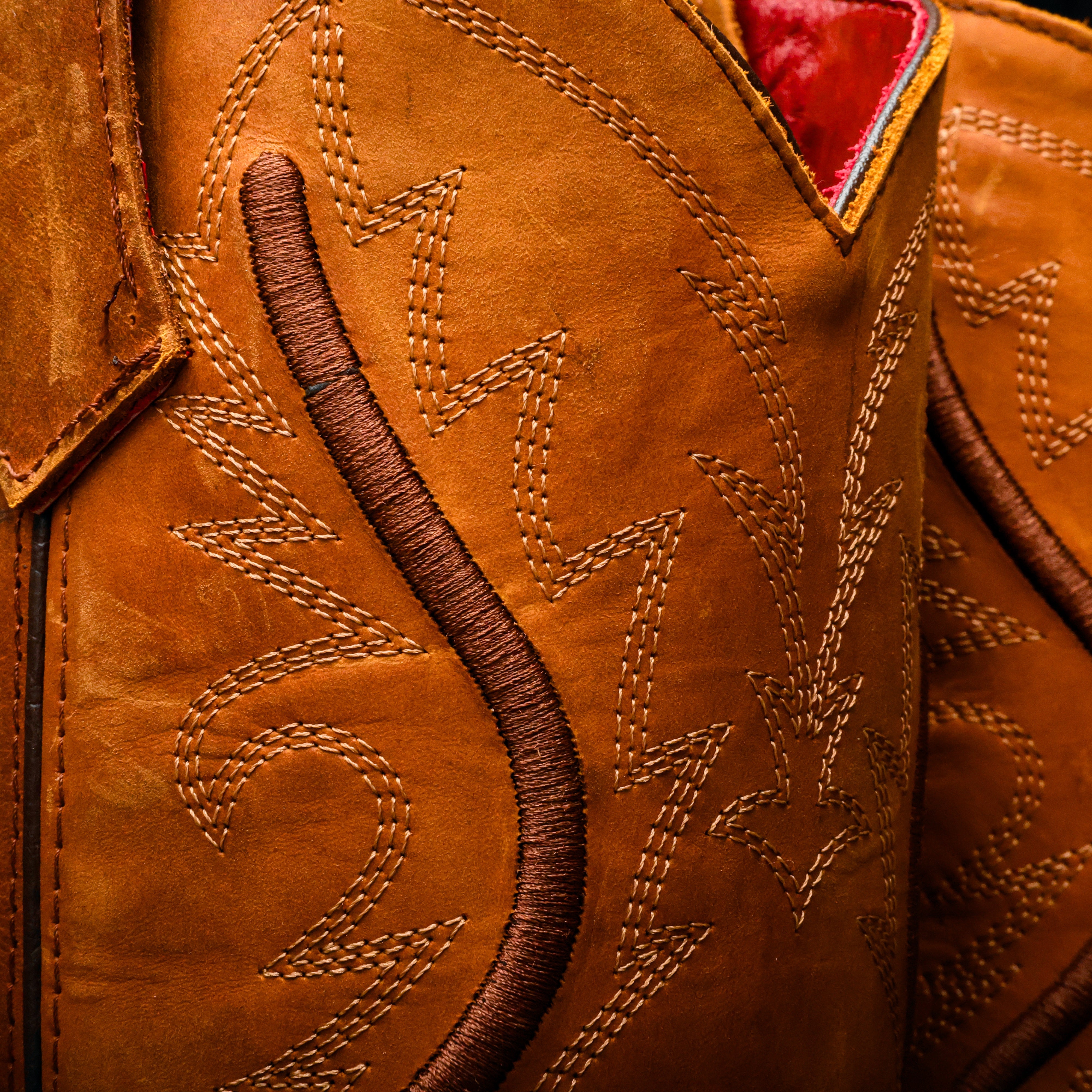 Honey Caiman Neck Leather Boots With 3D Lightweight Sole - Composite Toe