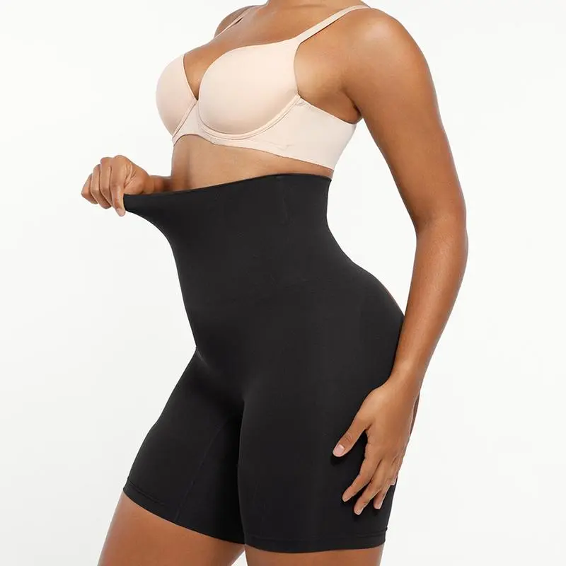 Seamless High Waisted Sculpting Shorts Women Body Shaper