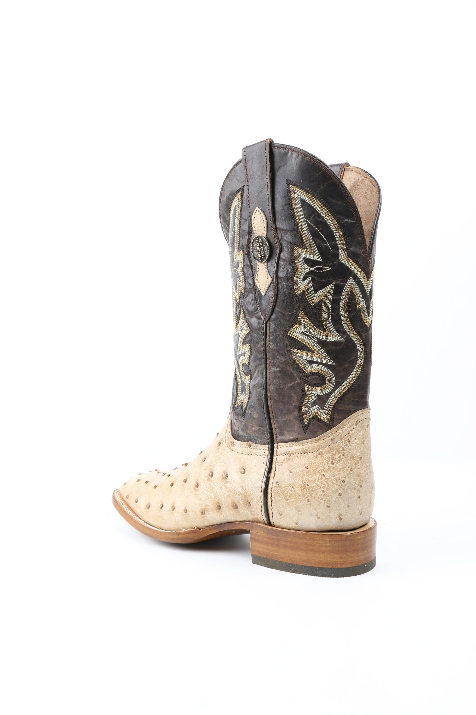 Chero's Premium Exotic Ostrich Champagne Clearance Sale 70%OFF