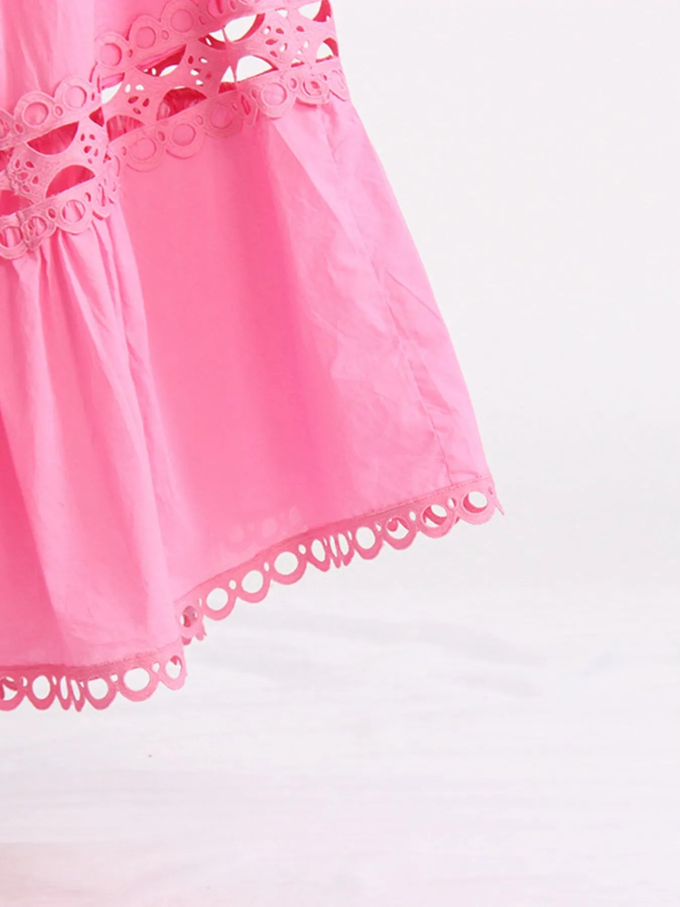 Lace Button Up Long Sleeve Top and Skirt Set