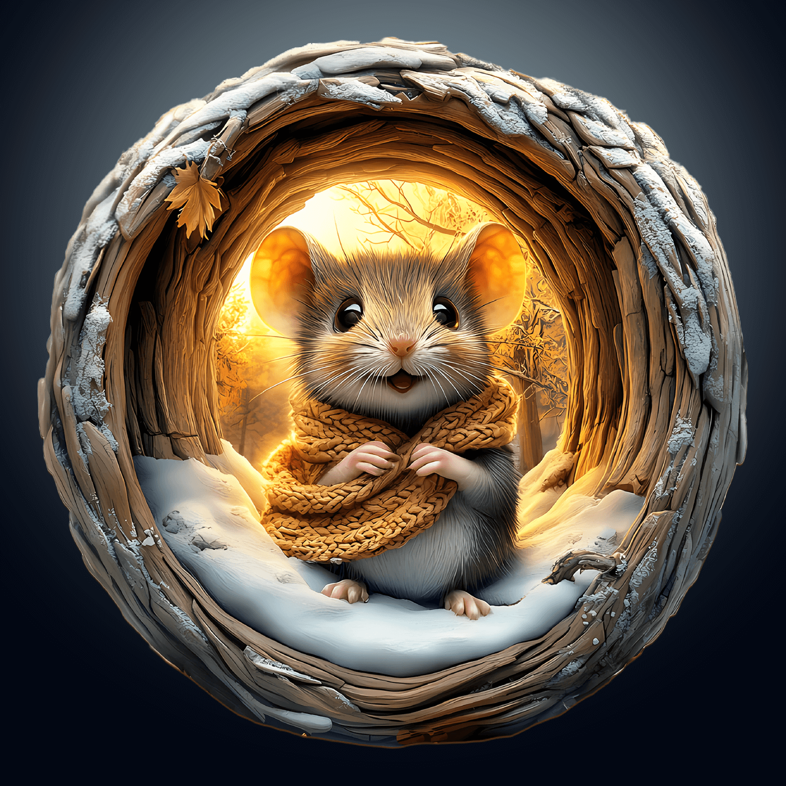 3D Cave Mouse Wooden Jigsaw Puzzle