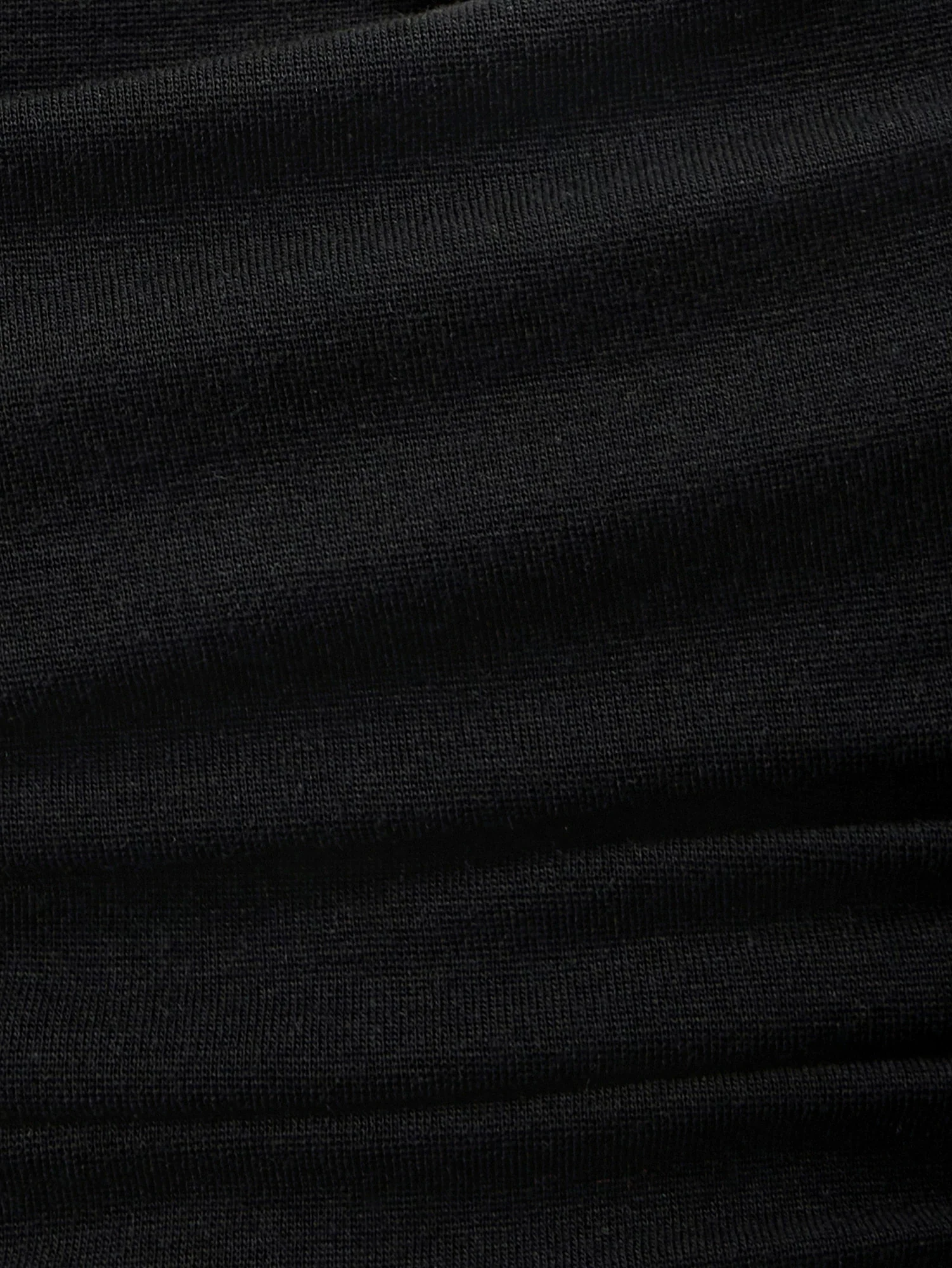 Irregular Neck Slanted Shoulder T-Shirt