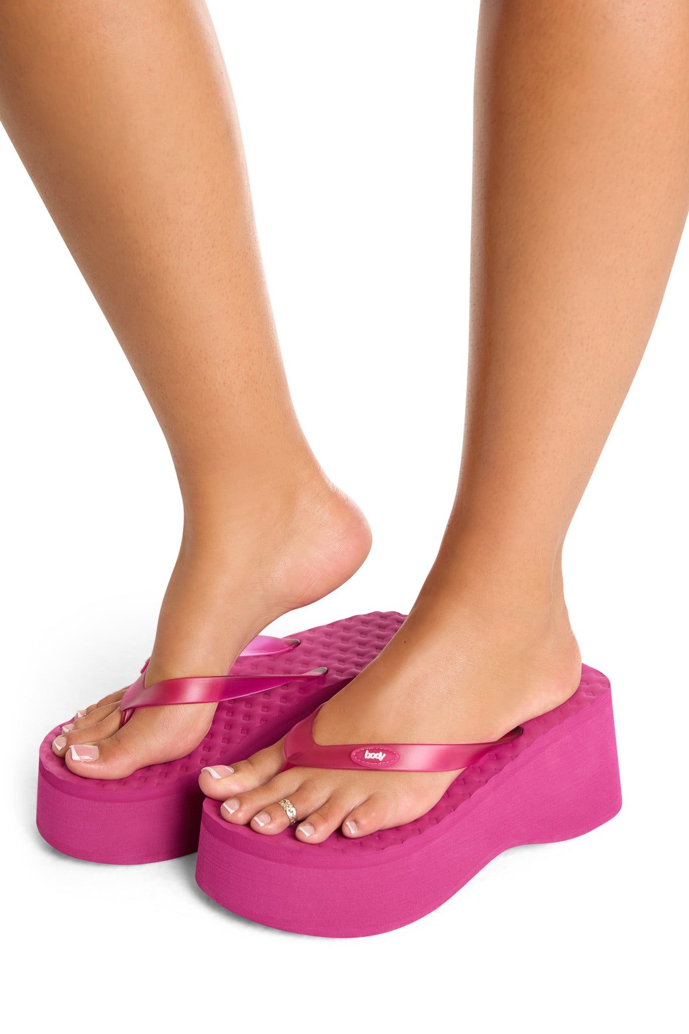 BODY FLIP FLOPS (PINK THIN STRAP)